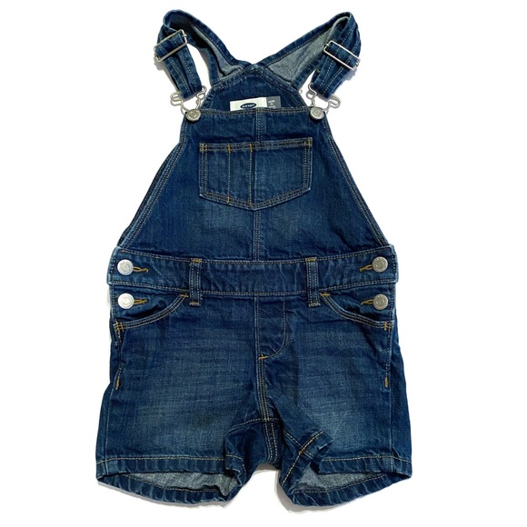 Old Navy Other - Old Navy Dark Denim Short Overalls Size XS 5